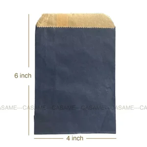 Bolsas de galletas de papel de papel de ondas de 50 piezas, 15x10 cm Kraft de papel, perfectos para empacar, envolver y regalar, suministros de pequeñas empresas 8 Mejores papel de envoltura de chocolate de ventas - №1