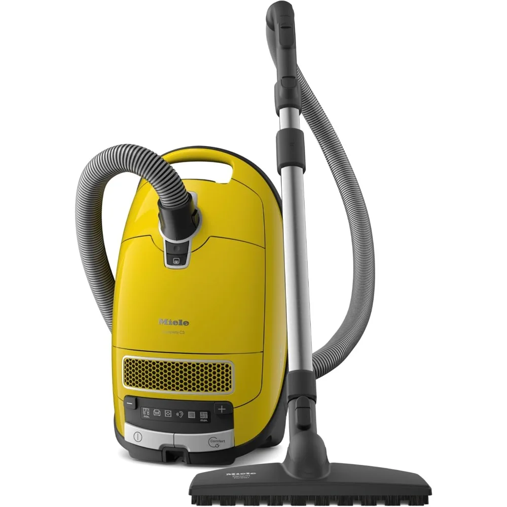 Complete C3 Calima Bagged Canister Vacuum Cleaner with Turbobrush floorhead Suitable for Low-Medium Pile Carpet and Hard Floors