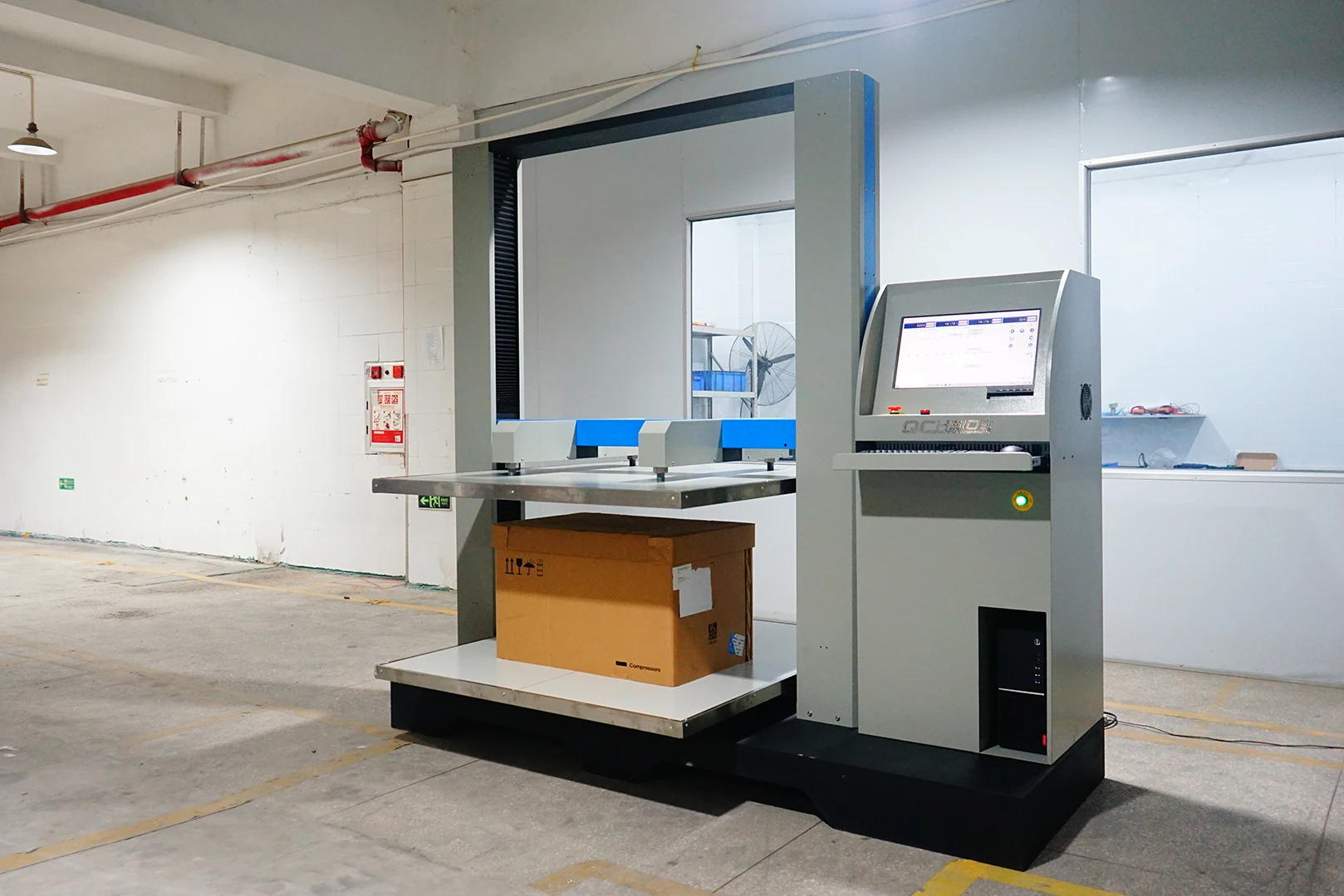 Carton & Paper Box Compression Strength Test Equipment Packaging Carton Compression Testing Machine Compression Strength Tester