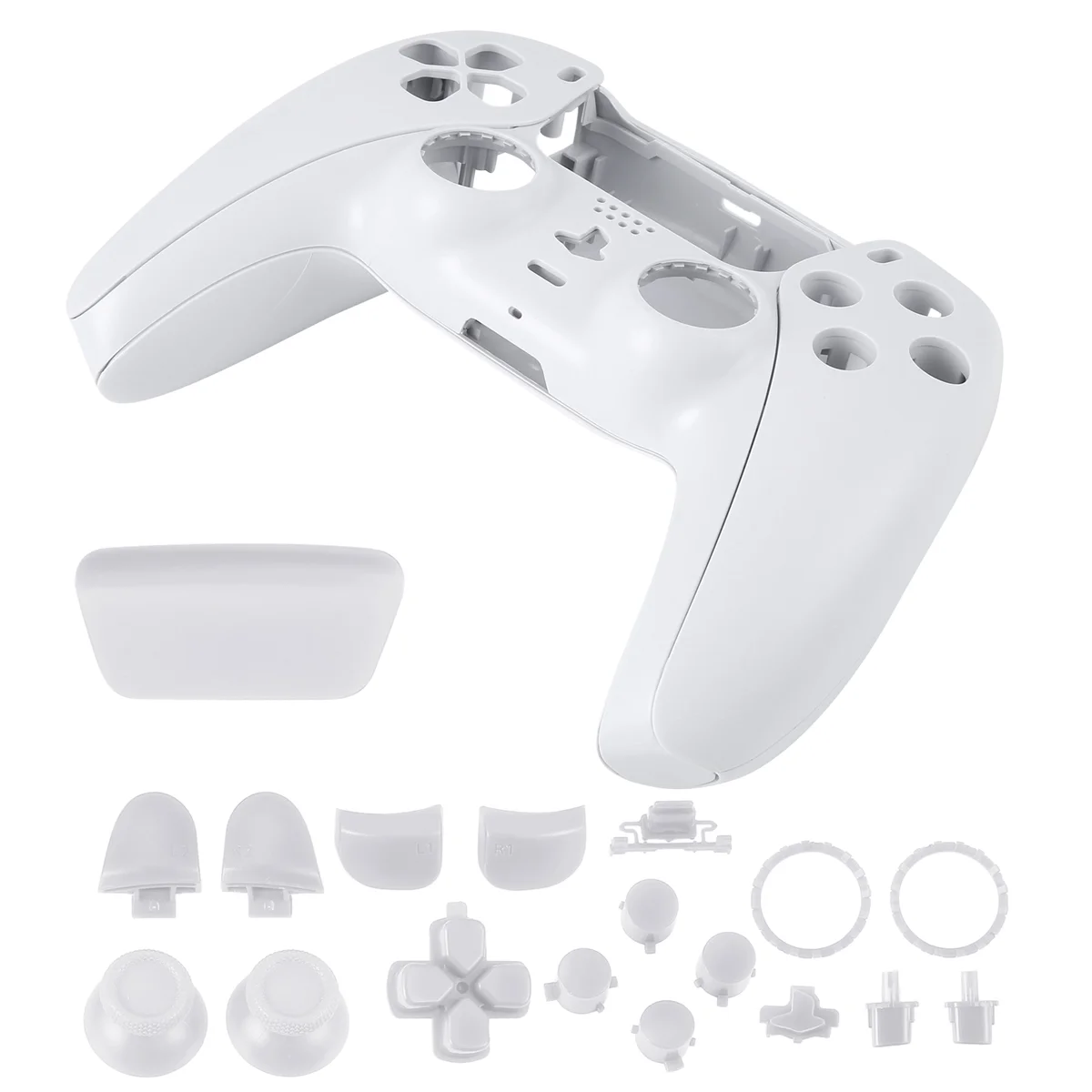 Repair Part for PS5 BDM-010 Controller Housing Shell Game Controller Shell Cover with Buttons White