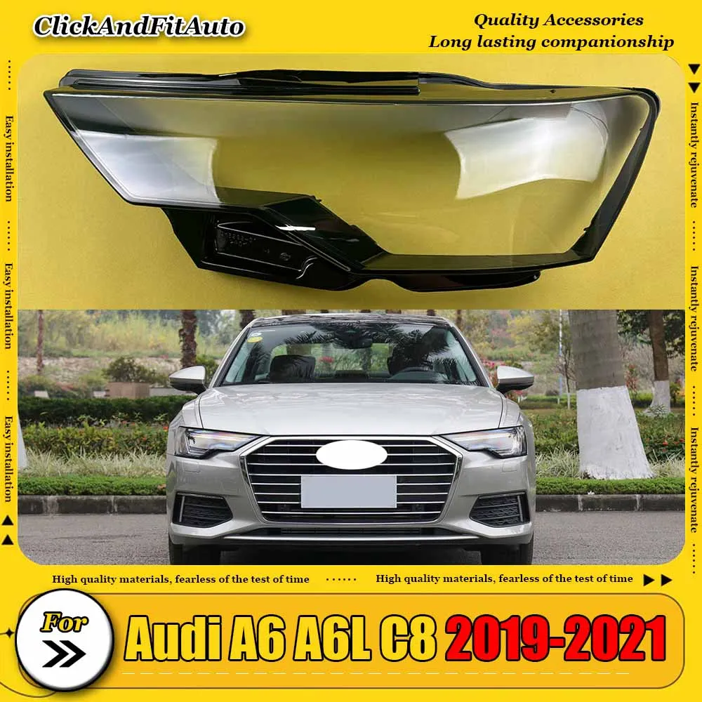 

For Audi A6 A6L C8 2019-2021 Transparent Headlamp Shell Lampmask Lamp Shade Headlight Cover Replace The Original Lampshade