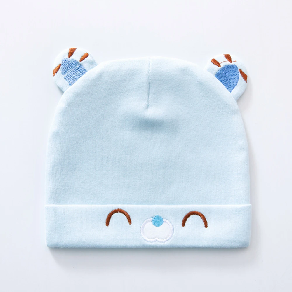 100% Cotton Baby Hat Spring Autumn Winter Newborn Baby Boys Girls Double-layer Fetal Hats For Kids 0-6 Month