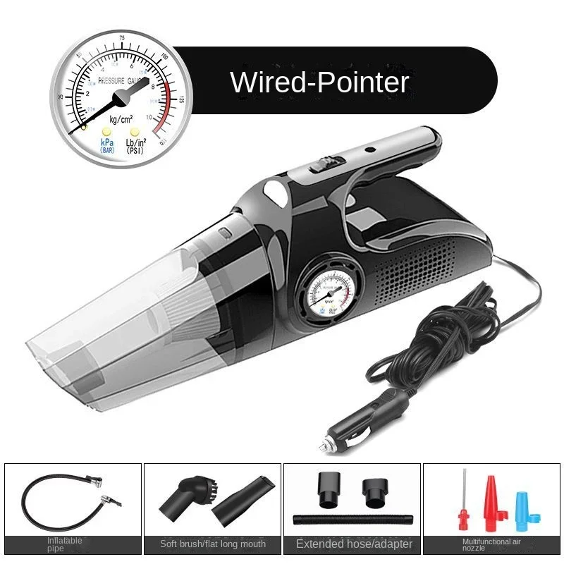 5000PA Wireless Car Vacuum Cleaner Handheld Auto Vacuum Home Car Dual Use Mini Vacuum Cleaner Inflatable Lighting Multifunction