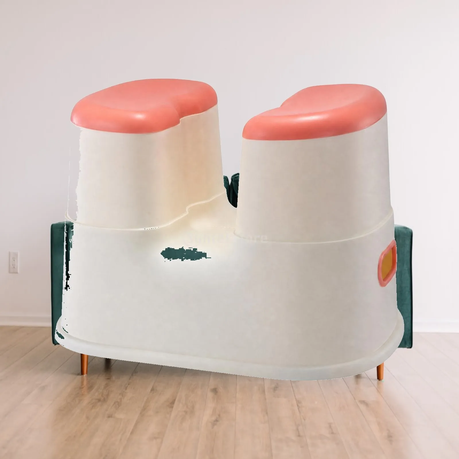 Plastic Bath Stool Sturdy Shower Stool with Carry Handles Bath Seat with Open Center Portable Non-Folding Shower Seat Easy-Clean