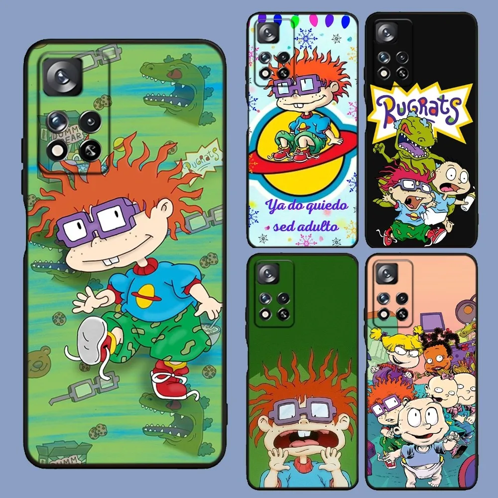 

R-Rugrats Cute Cartoon Funny Phone Case For Samsung Galaxy A13,A21s,A22,A31,A32,A52,A53,A71,A80,A91 Soft Black Cover