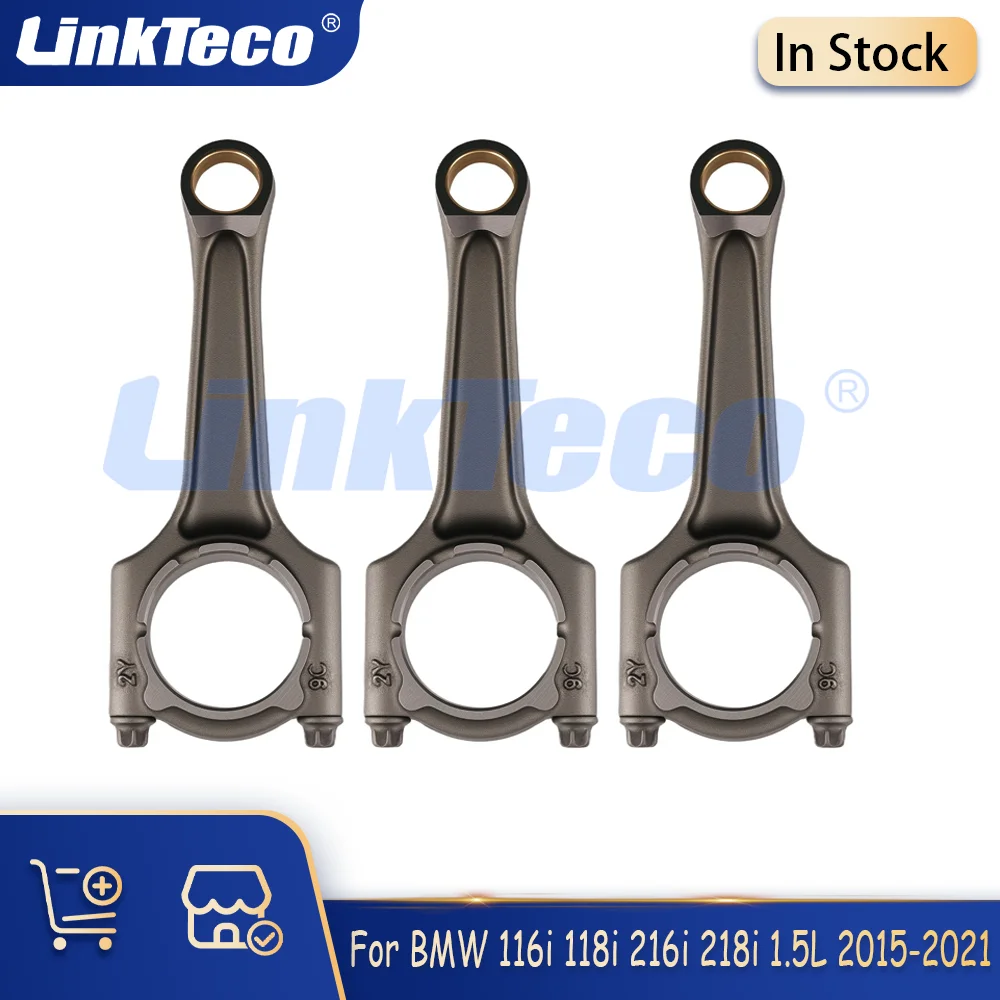 

3PCS Engine Connecting Rod Fit 1.5 T L L3 GAS B38 B38A15 For 15-21 BMW 116i 118i 218i 318i 418i Mini Cooper 1.5T B38B15A