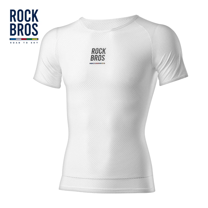 ROCKBROS ROAD TO SKY Summer Cycling Jersey Lightweight Breathable Fast Dry Base Layer Short Sleeve Jersey Shirt Cycling Clothing