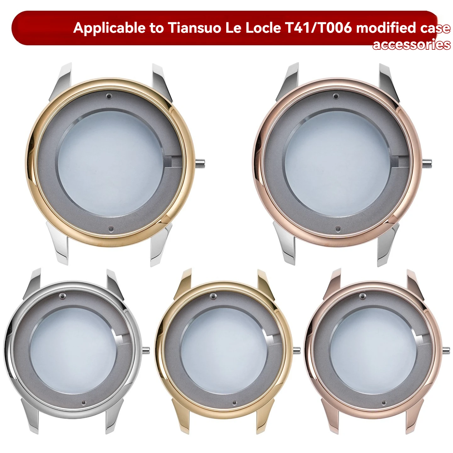 Sapphire mirror suitable for 2824 movement for Tissot 1853 Lilock case accessories T41/T006 case specific watch accessories
