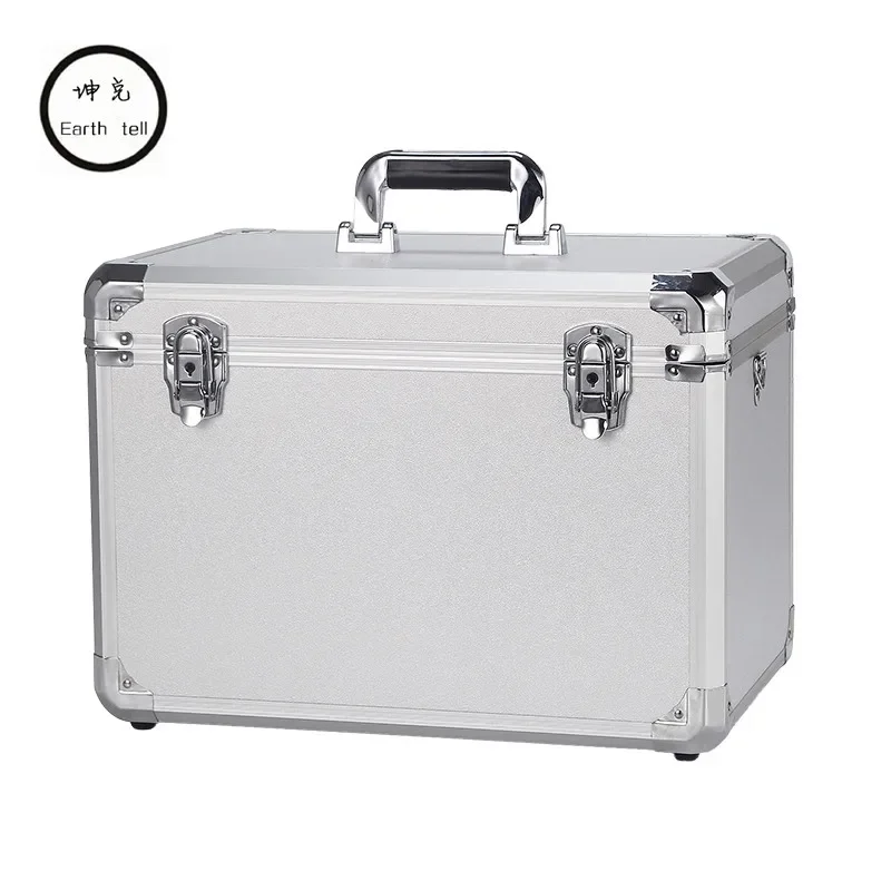 

KUNDUI suitcase women men travel bag Thickening Aluminum frame laptop Large toolbox / lockable storage Display box luggage