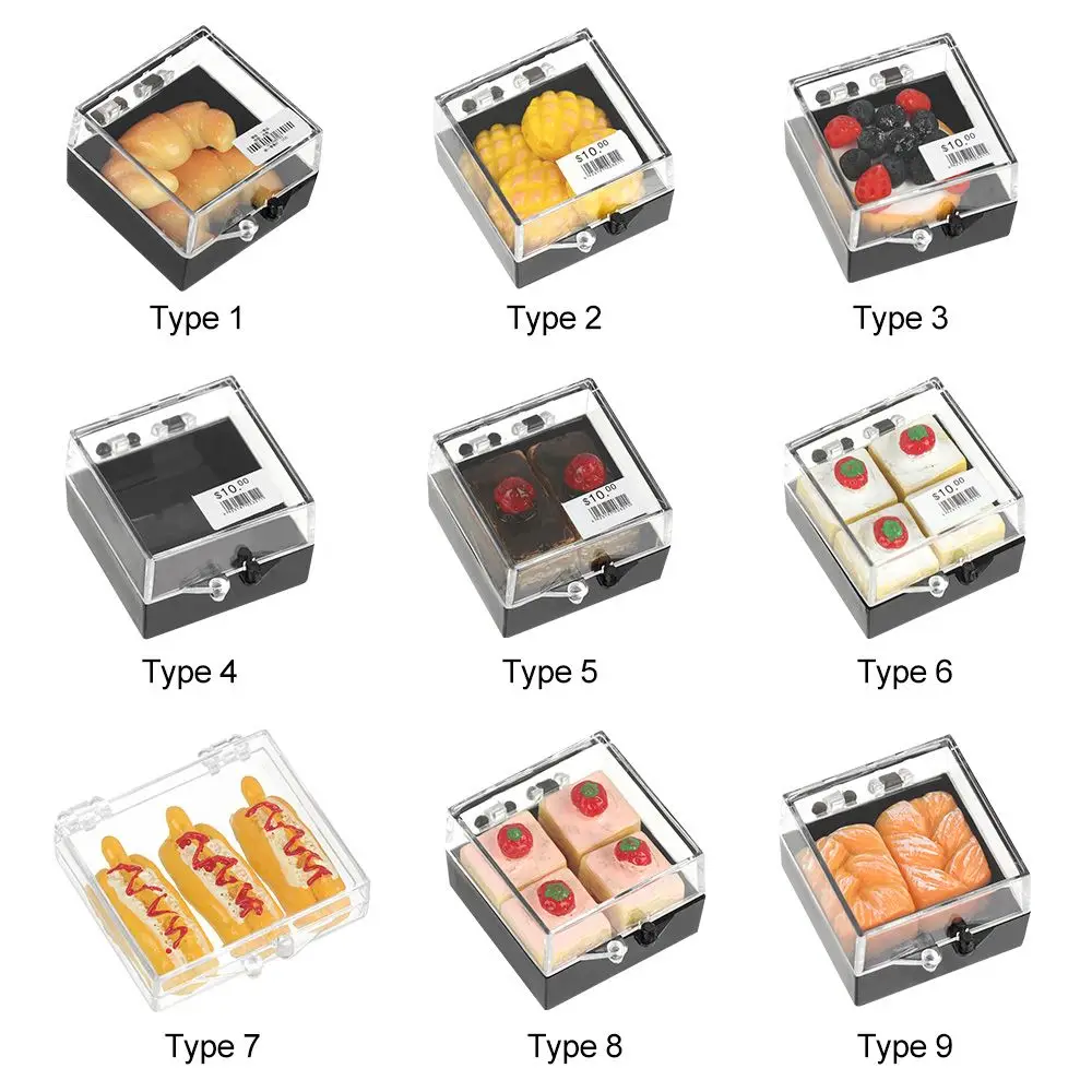 บ้านตุ๊กตาขนมปังบรรจุกล่องขนาดเล็ก1:12จำลองอาหารตุ๊กตาเค้กอุปกรณ์เสริมโมเดลของเล่นของขวัญบ้านของเล่นห้องครัวเล่น