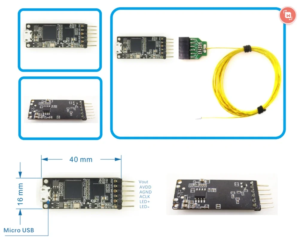 CMOS 720*720P 1.5mm Camera OCHFA10 with Image Board without LED USB Interface Endoscope Mini Camera OEM ODM