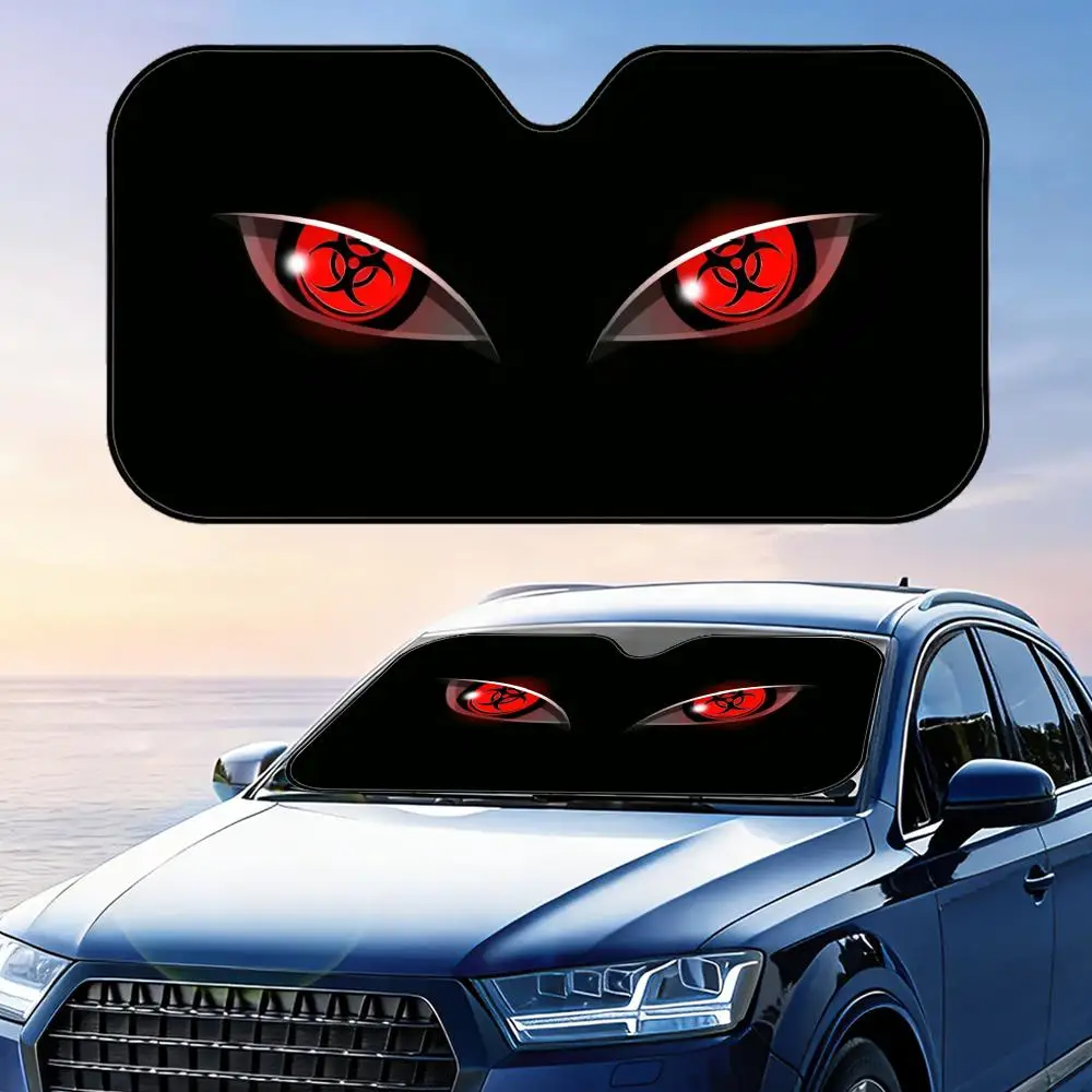 

Anime Eyes Cool Sun Visor Reusable Aluminum Foil Windshield UV Protection Heat Insulation Cover Foldable Sun Visor Shade