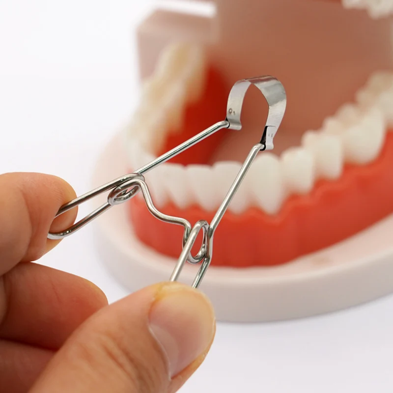 Dental Sectional Contoured Metal Matrices Matrix with Springclip No.1.330 Band Resin Clamping/Seperating Ring Dentist Tools view 6