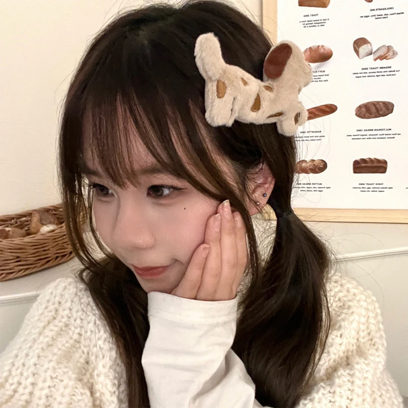 Simpatico cartone animato salsiccia cucciolo fermaglio per capelli accessorio per capelli Kawaii per donne ragazze fermaglio per capelli versatile moda fermaglio per capelli spezzato regali