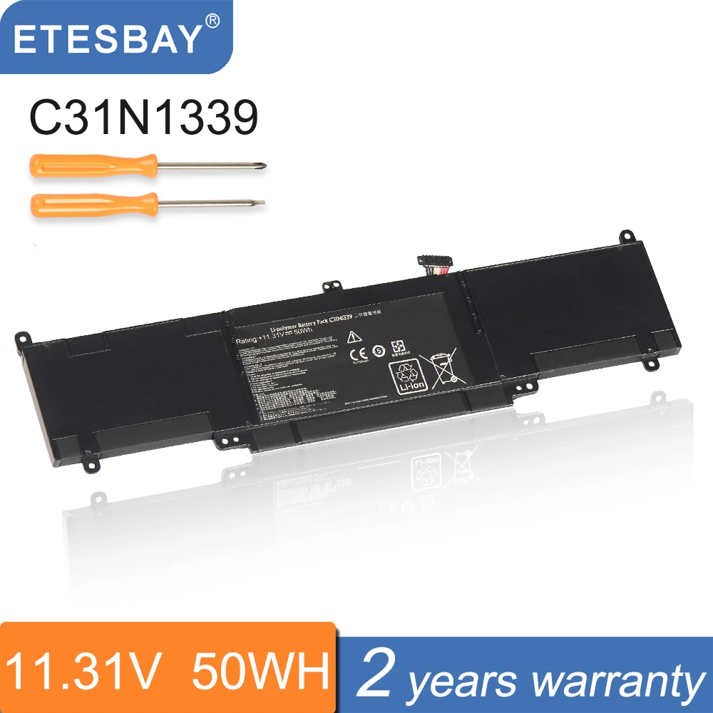 

ETESBAY C31N1339 0B200-00930000 3ICP7/55/90 Laptop Battery Replacement for Asus ZenBook UX303UB UX303LN Q302L 11.31V 50Wh