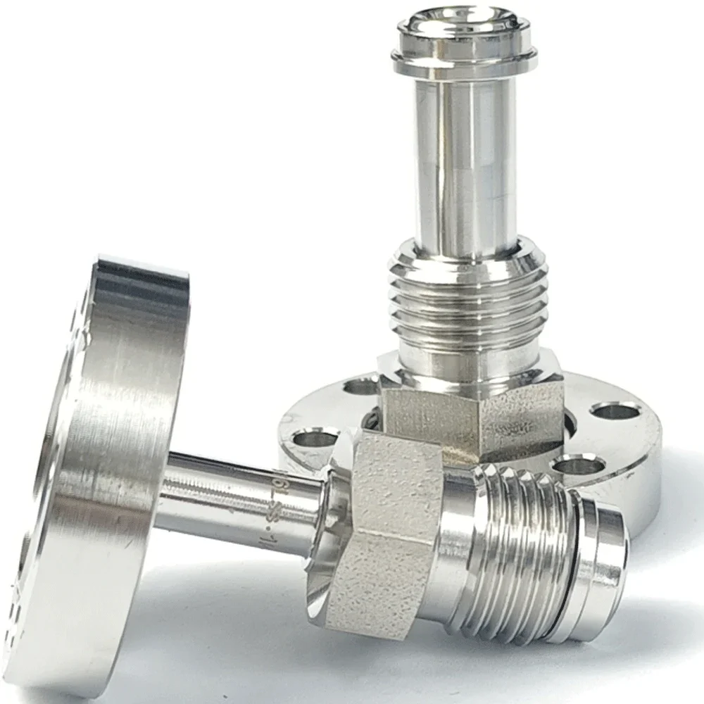 

CF16/25/35/50/63 Vacuum Flange To 1/4" 1/2" VCR Male Female SUS316 Stainless Steel Pipe Fitting Connector Coupler