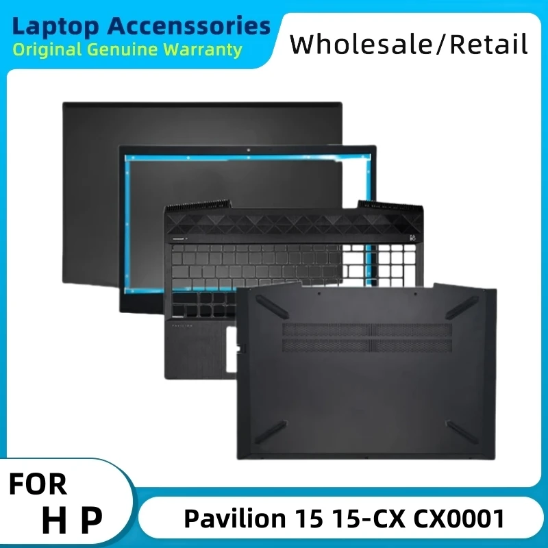 New For HP Pavilion 15 15-CX Cx0001la Gaming Laptop LCD Back Cover/Front Bezel/Hinges/Palmrest/Bottom Shell/Keyboard/Top Case