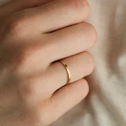 2-3mm Thin Gold Dating Ring Name Stainless Steel Wedding Rings Engraving Stackable Customized Couple Rings Marriage Gift