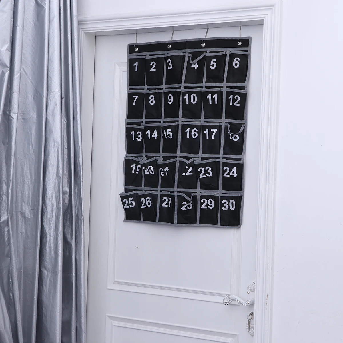 

30 Pockets Cell Phone Hanging Bag Sturdy Fabric Door ganizer Chart Wall Storage Pouch Numbered Ideal Dormitory Classroom Office