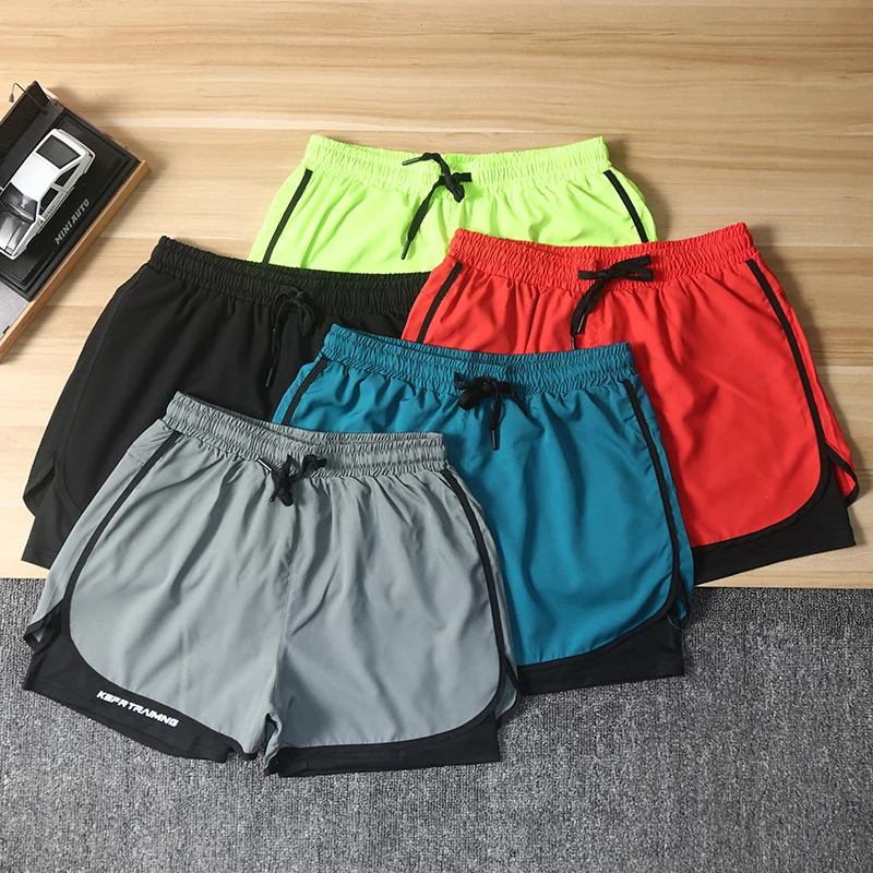 

Спортивные орты из ледяного шелка большого размера для мужчин и женщин, эластичная внутренняя футболка для бега, темно-сухая внутренняя футболка, длина четверти