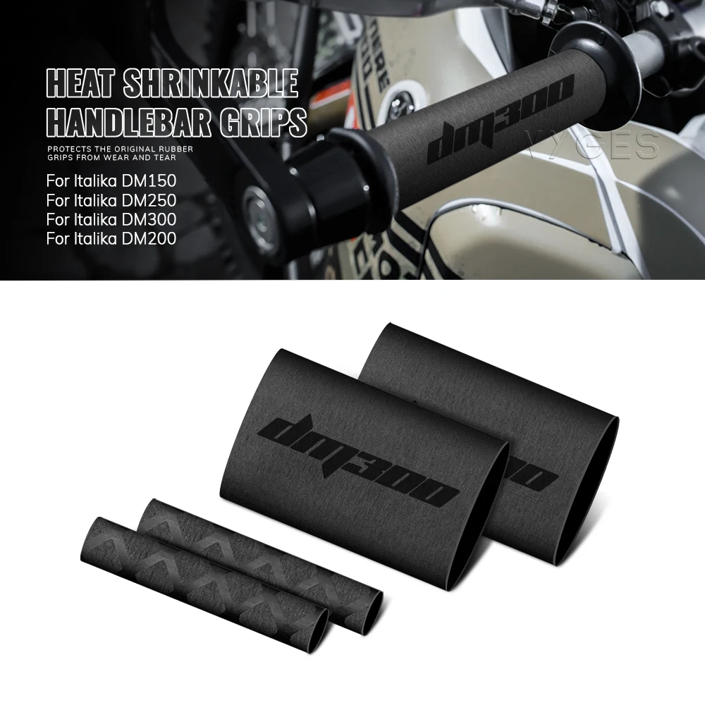 Motorcycle Heat Shrinkable Handlebar Grips For Italika DM150 DM250 DM 250 DM300 DM 300 DM200 Clutch Brake Lever Cover Grip Glove