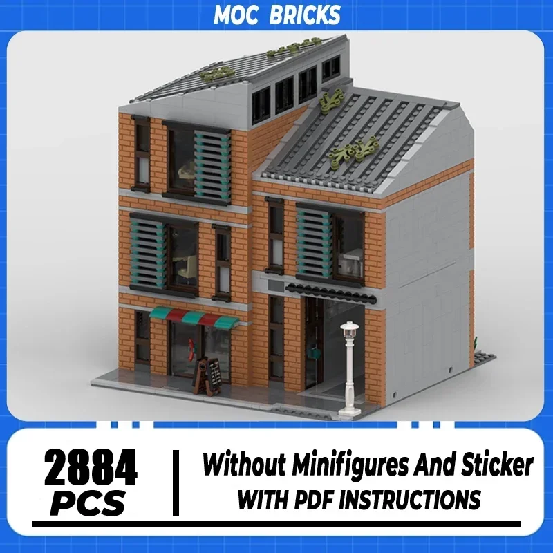 Moc Building Block Modern Brick Lofts Model Technology Brick DIY Assembly City Street View Toy Holiday Gift