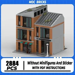 Moc Building Block Modern Brick Lofts Model Technology Brick DIY Assembly  City Street View Toy Holiday Gift