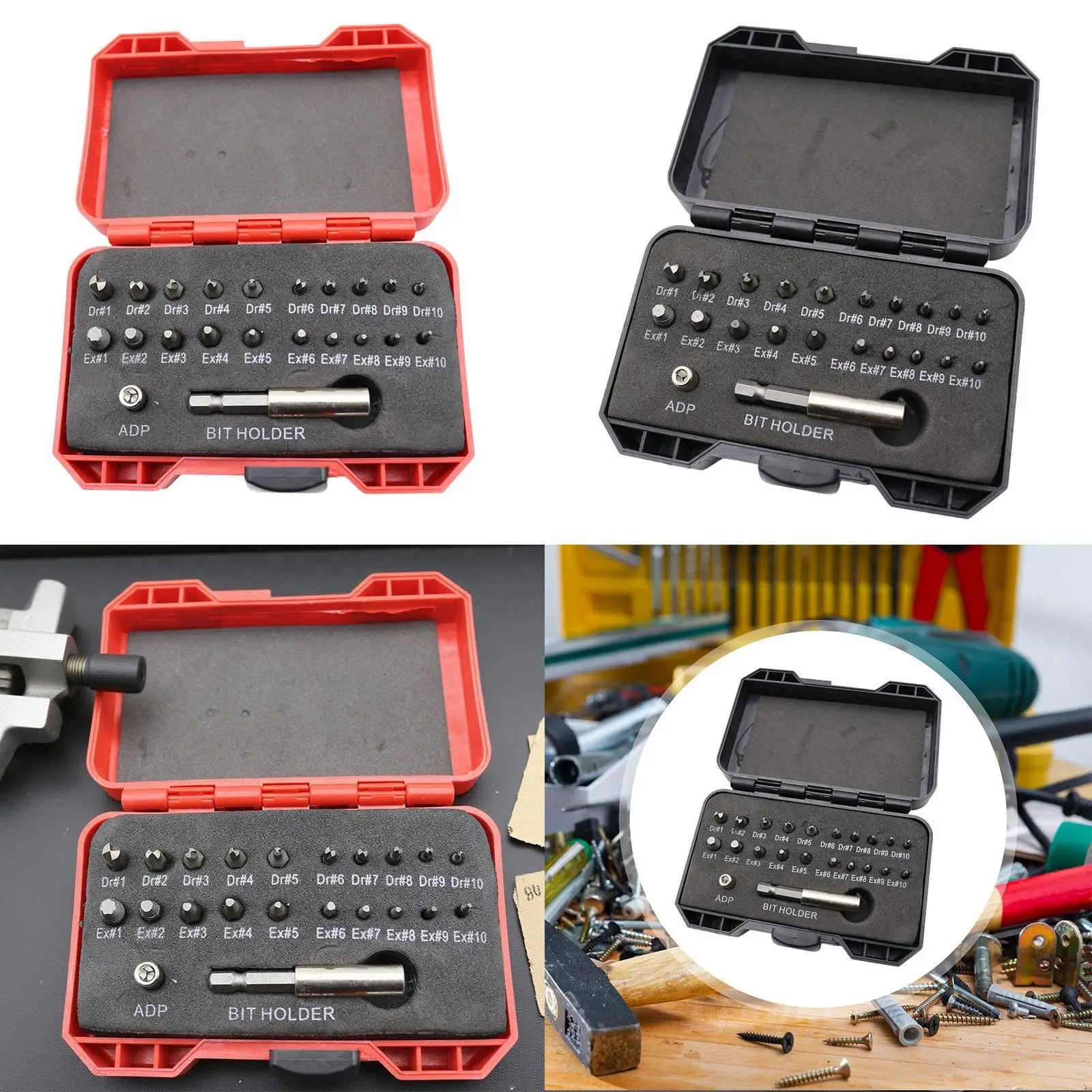 

22 Pieces Screw Extractor Set Removing Broken Studs Efficient and Precise Easy Out Stripped Screw Extractor Kit Bolts Remover
