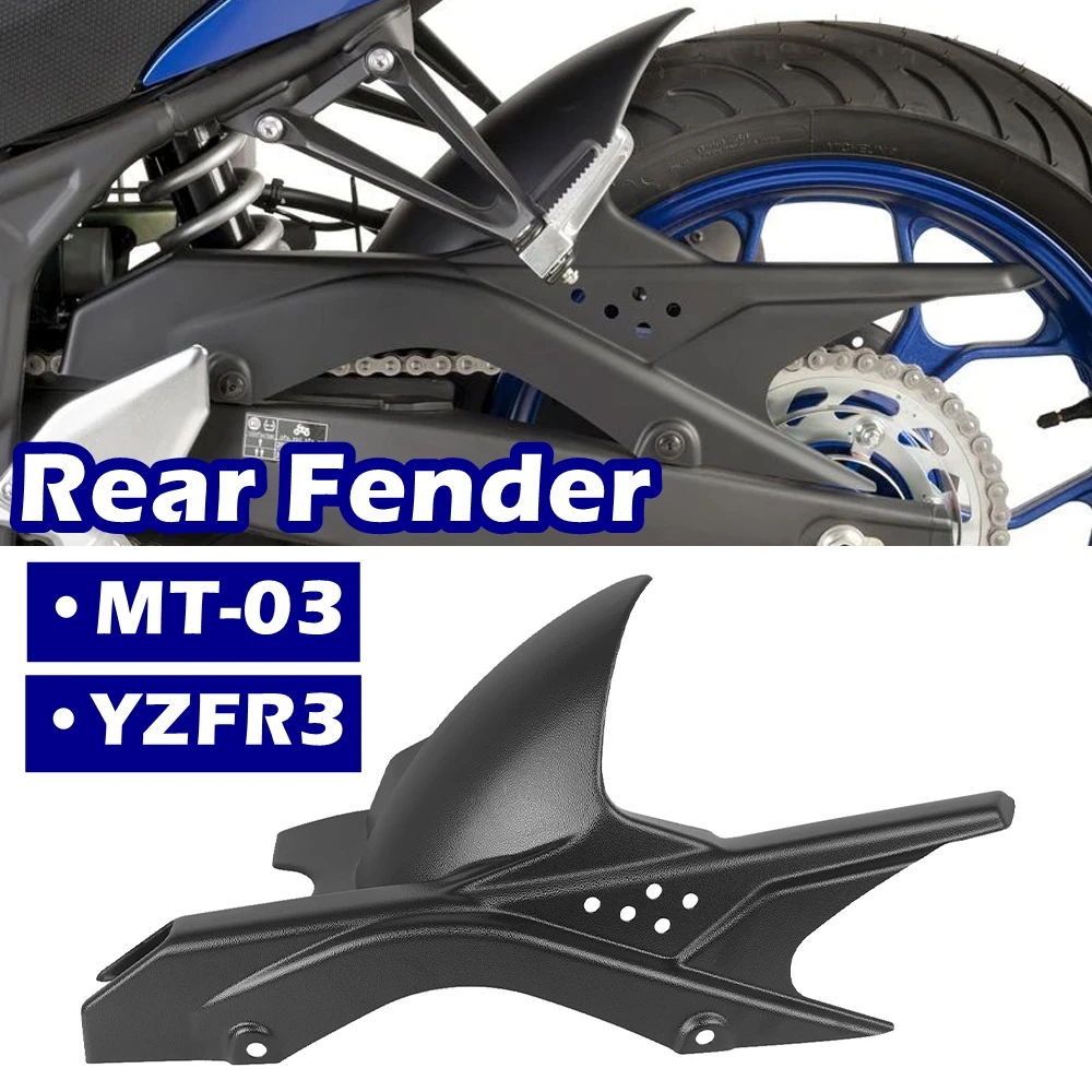 

﻿For Yamaha MT-03 MT03 MT 03 2016 2017 2018 YZFR3 YZF-R3 YZF R3 2015-2025 Motorcycle Rear Fender Mudguard Hugger Splash Guard