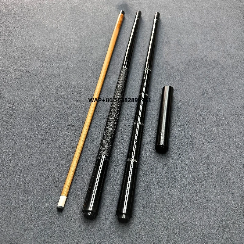 New High Quality Handmade Pool Cue with Carbonized Wood Shaft Ebony Butt Sleeve 12.5mm Tip Radial Joint Abalone Inlaid 19oz