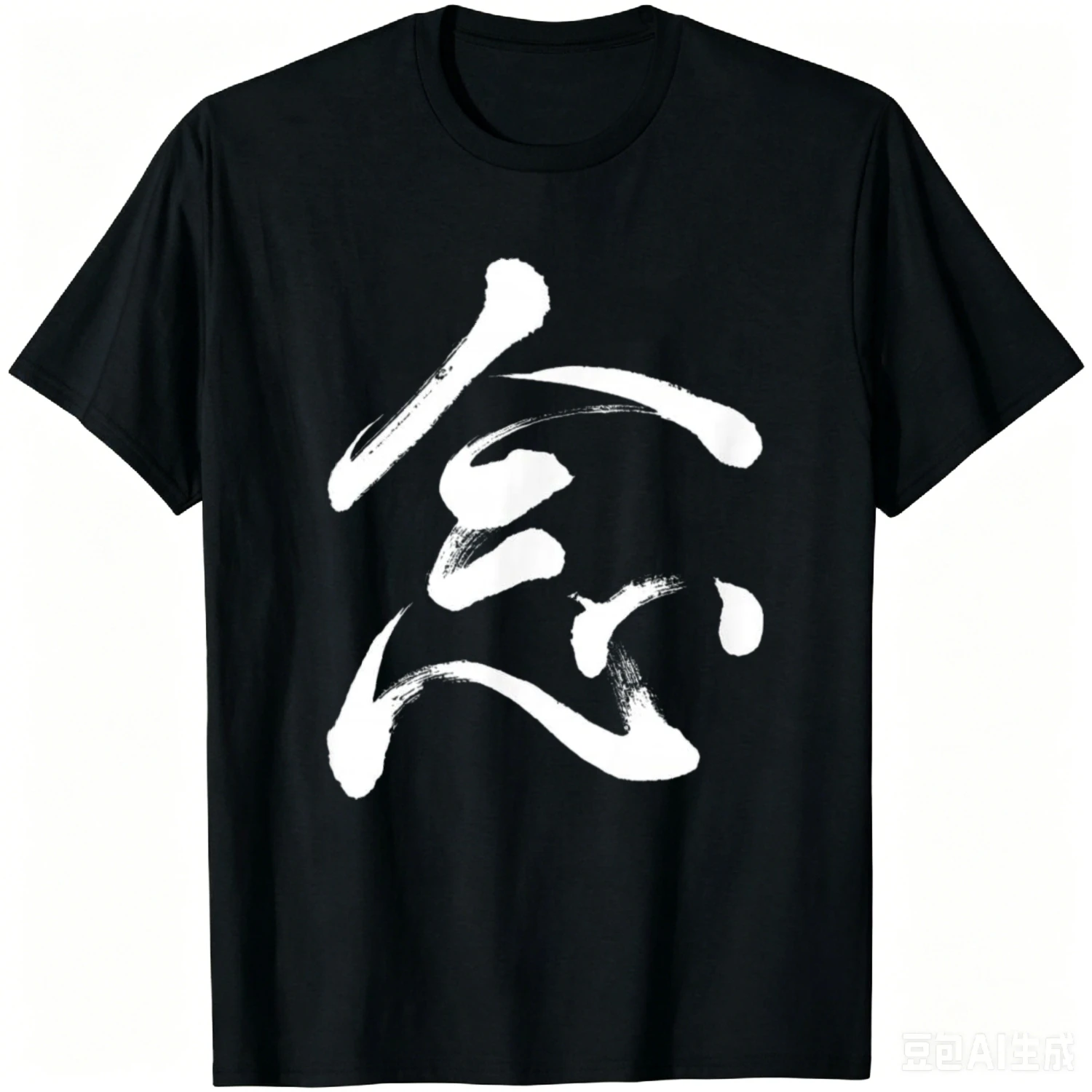 T-shirt en coton avec calligraphie japonaise originale Mindfulness Kanji Nen, t-shirt décontracté d'été, Streetwear Harajuku