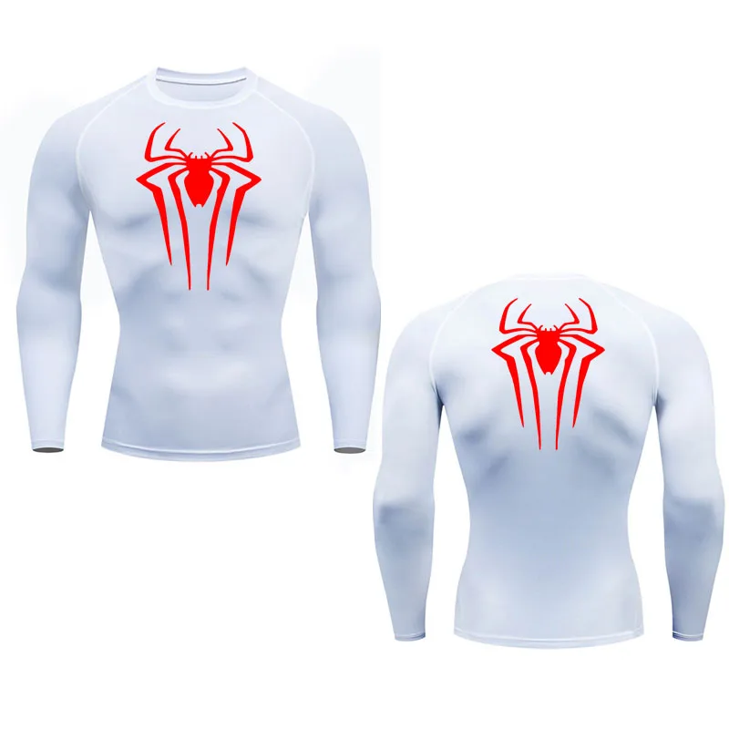 Sports T-Shirt Compression Shirt Long Men's Running Top Gym Sweat Quick Dry Workout Second Skin Sun Protection Thin 2099 Men's