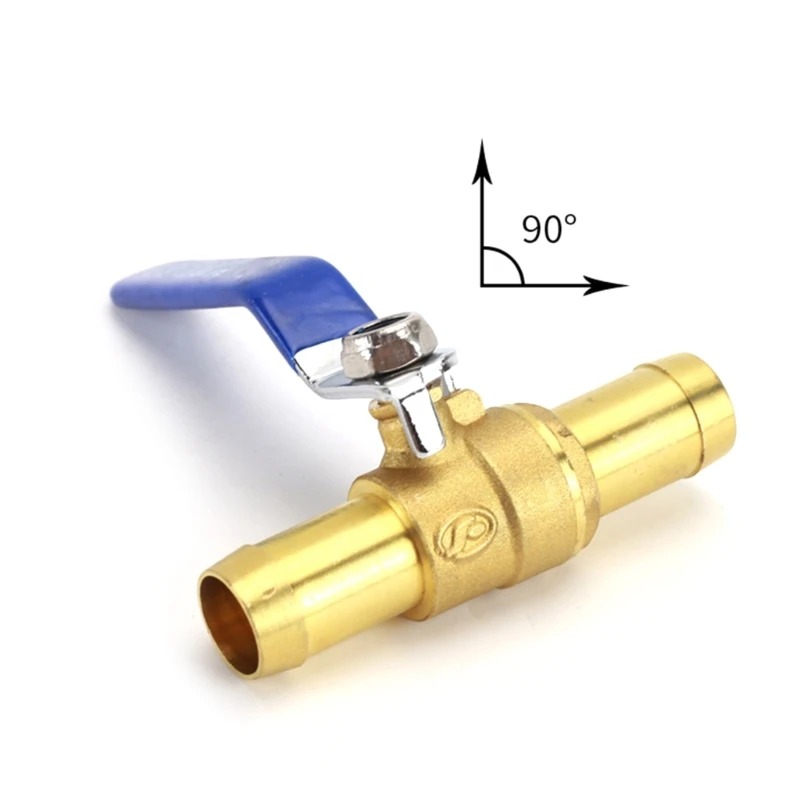 

2 Way Straight Barb Shut-off Ball Valves 16mm Hose Barb Switchs Brass Valves