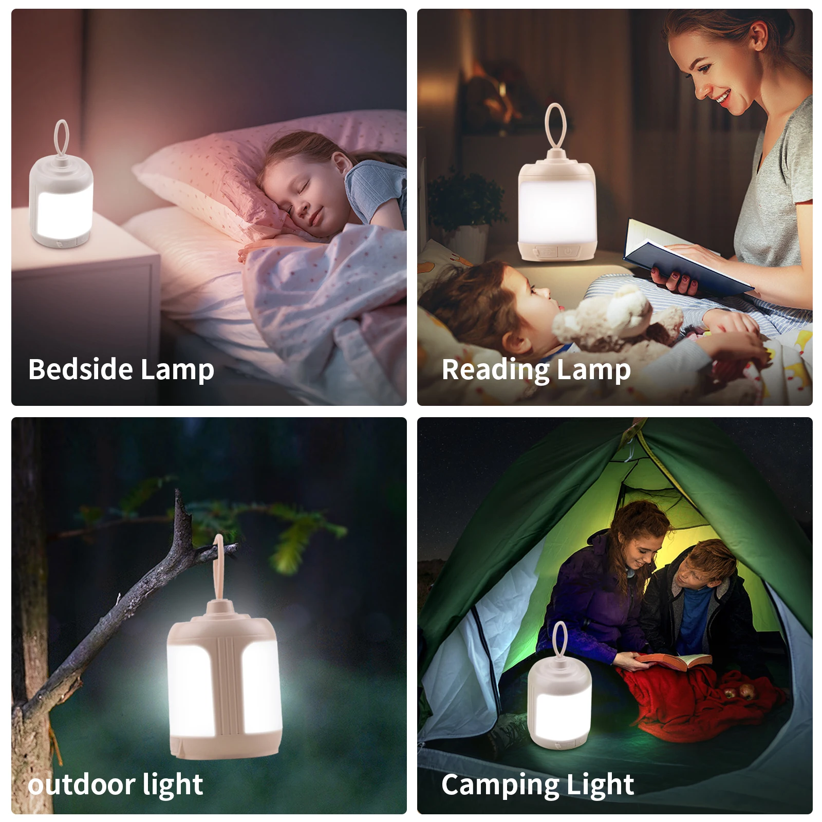 Mini luz de ambiente para acampar al aire libre, LED con carga USB, iluminación ultrabrillante, lámpara de escritorio portátil para tienda de campaña