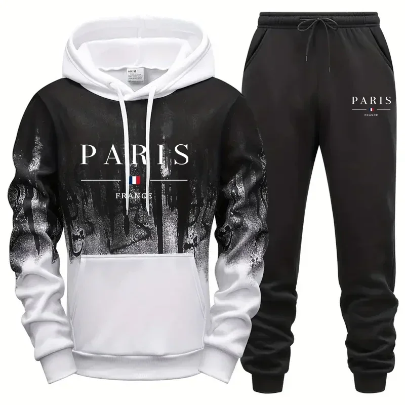 

Daily Casual Fashion Men's Tracksuit Jogging Men Versatile Single Piece Sweatshirts Sweat Pants Comfort Sports Simple Hoodie Set