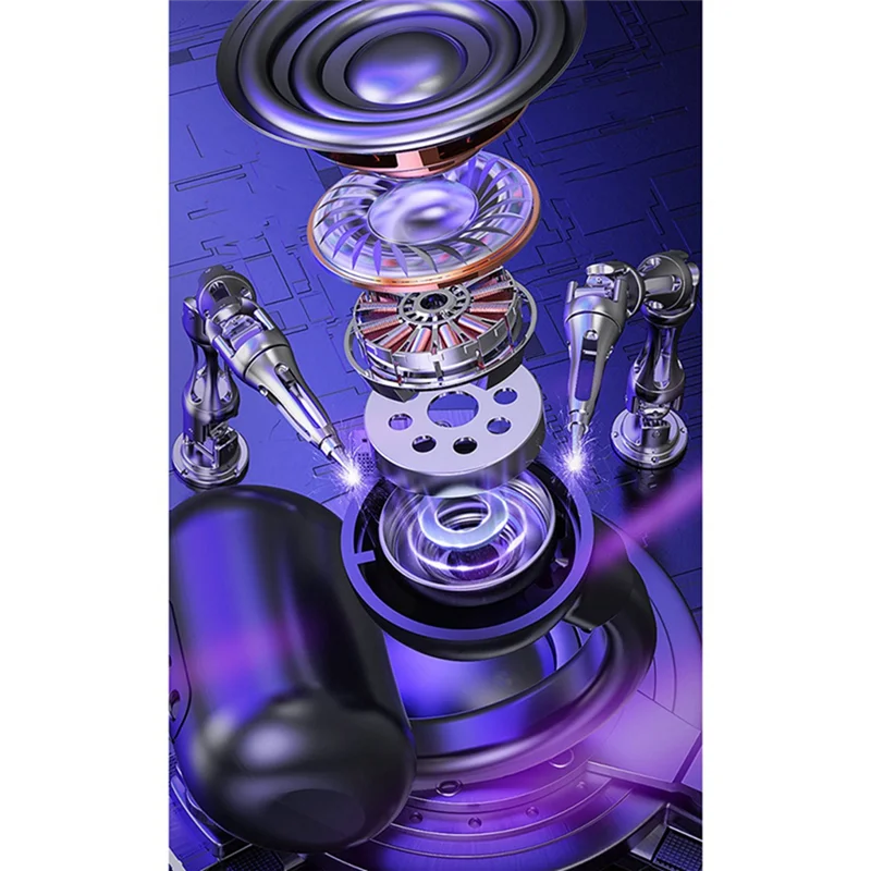 A80 Wireless Bluetooth Headset 5.3 Ear Clip Type Not in Ear Wireless Bluetooth Ultra-Long Life Headset, White