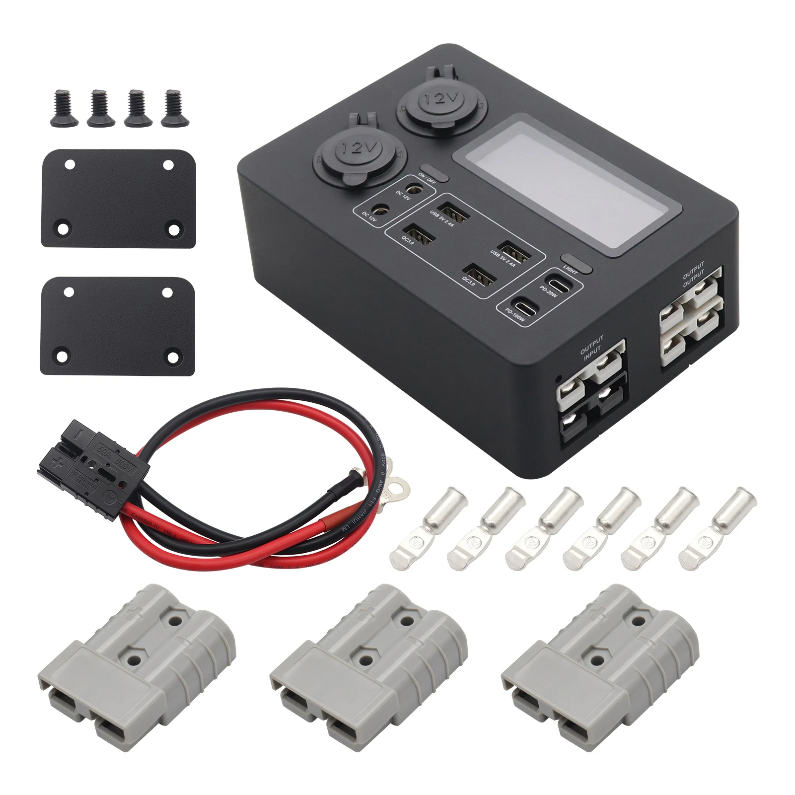 Mini Power Box Power Socket Box Socket Box Portable Control Hub For RVs SUVs Boats Yachts Cars