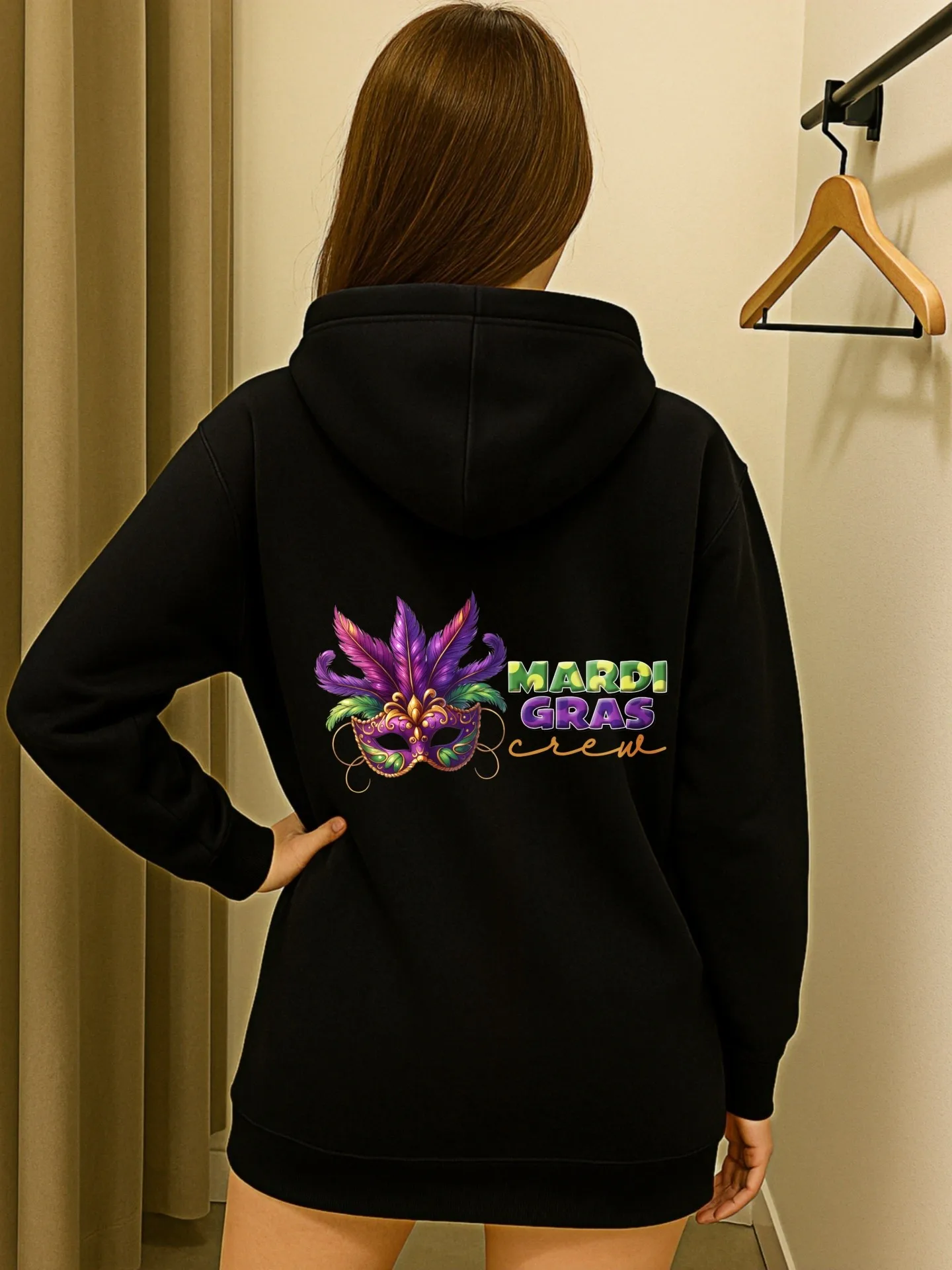 Sudadera con capucha gráfica para mujer, estampado gráfico vintage, estilo casual, mezcla de algodón, uso diario informal, para hombres jóvenes