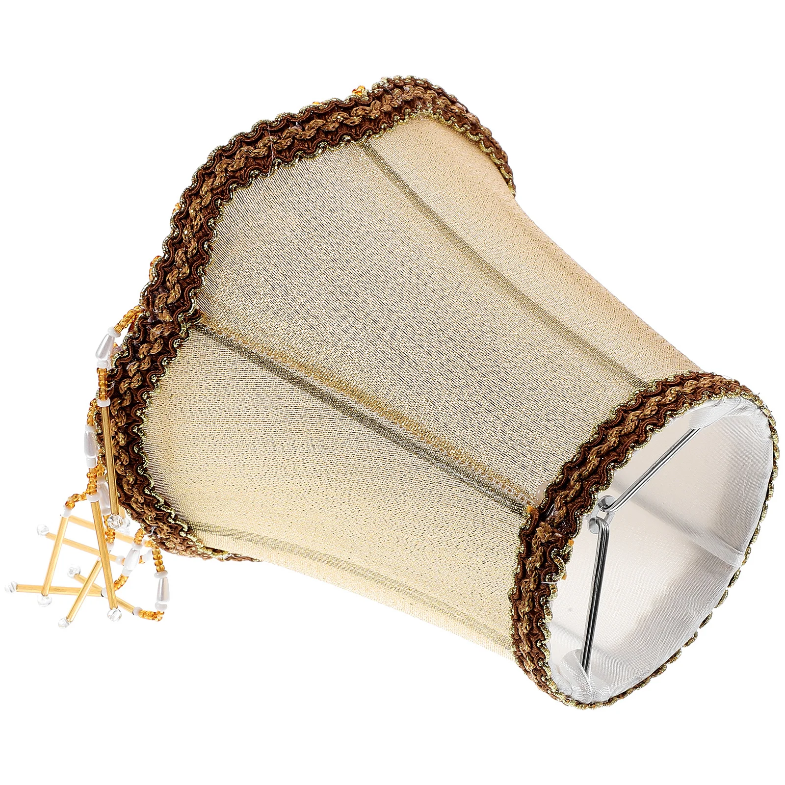 

Waterproof Crystal Lamp Shade European Vintage Cloth Lampshade Soft Light Cover Indoor Wall Desk Lamp Accessory