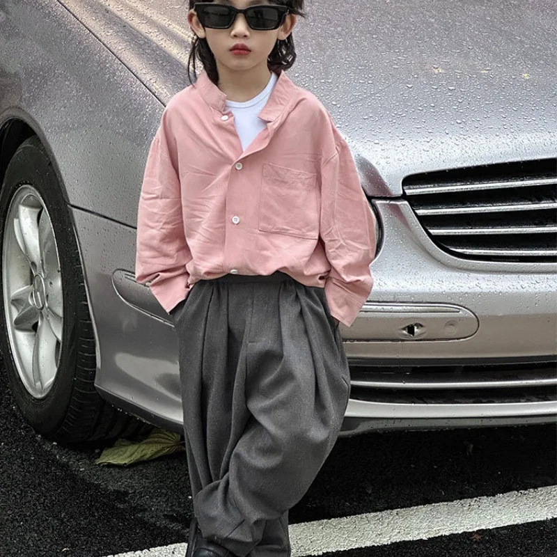 

Весенне-осенний хлопковый солнцезащитный крем, пляжный рождественский подарок, детская одежда, блузка для мальчиков, пальто, куртка, верхняя одежда, 2025 г., черный