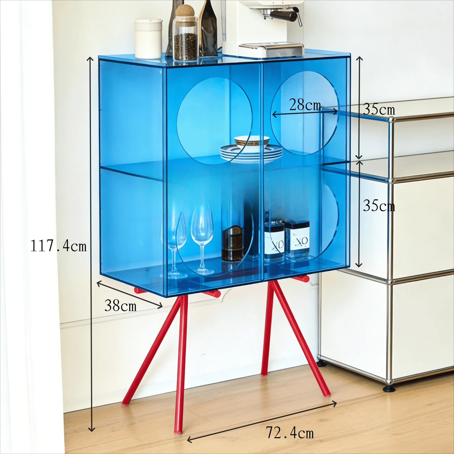 Figure storage cabinet Internet celebrity living room dining side cabinet shelf display