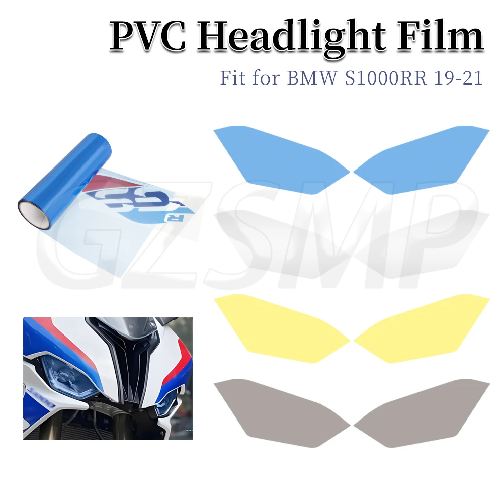 

Fit for S1000 RR S1000RR 2019-2022 2023 Motorcycle Headlight Stickers Transparent Film Front Fairing Head Lamp Decal