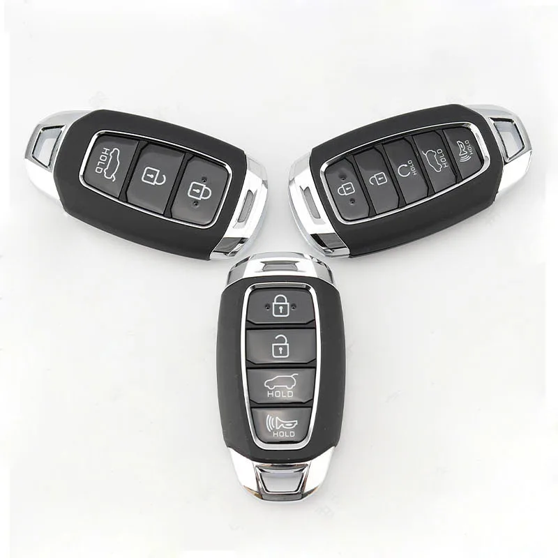 3/4/5 Buttons Smart Remote Key Shell for Hyundai Festa Elantra IX35 New Santa Fe  Car Key Blanks Case with Sticker