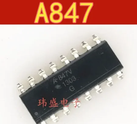 

10pcs ACPL-847 A847 HCPL-847 SOP16 A847V