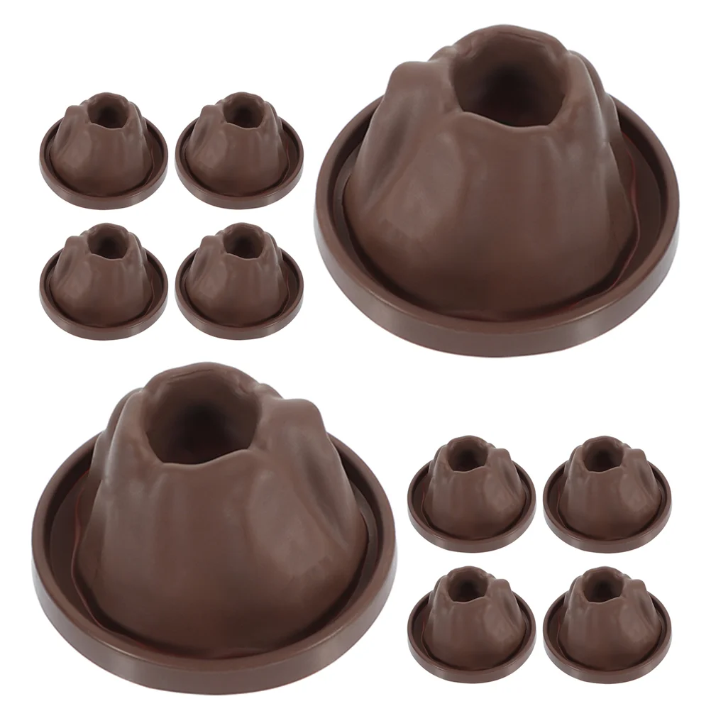 10 Pcs Volcano Experiment Kit Small Model Toy Accessories Kids Toys DIY Plastic Shell Child