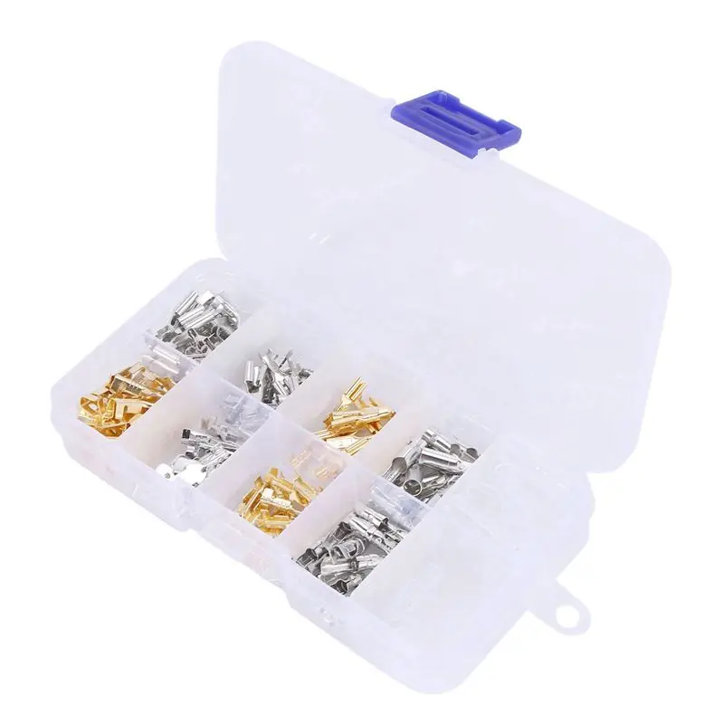 LICE-1500Pcs 6.3MM 2.8MM 4.8MM 4.0MM Male Female Car Spade Connector Splice Crimp Wire Terminals For Motorcycle Bike Car