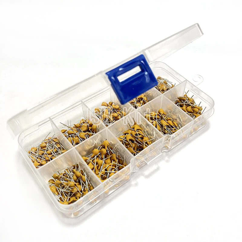 500pcs 10 Values Each 50 0.1uF-10uF(104~106) 50V Multilayer Ceramic Capacitor Assorted Kit Assortment Set with Storage Box