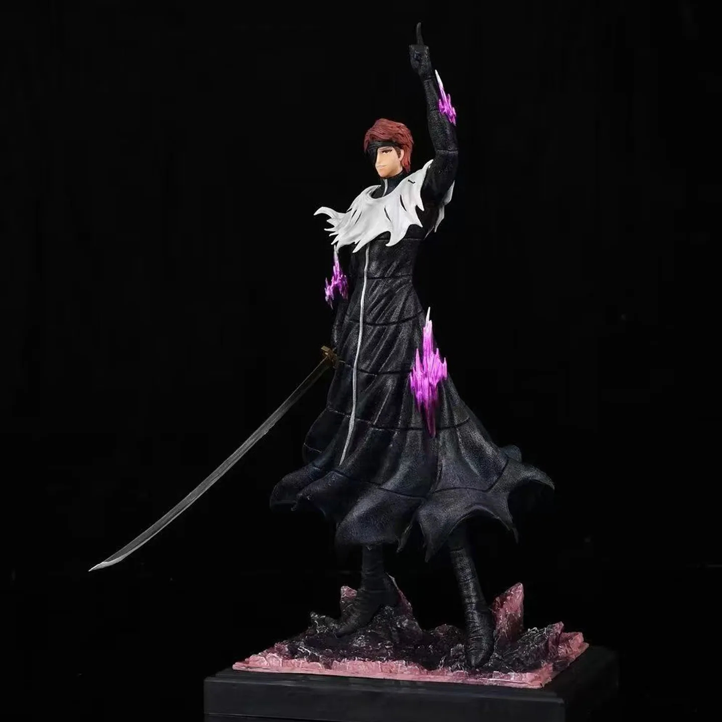 Figura de Aizen Sousuke de Anime, estatua coleccionable de Bleach, modelo para decorar escritorios, ideal como adorno, juguete o regalo para los fans del anime.
