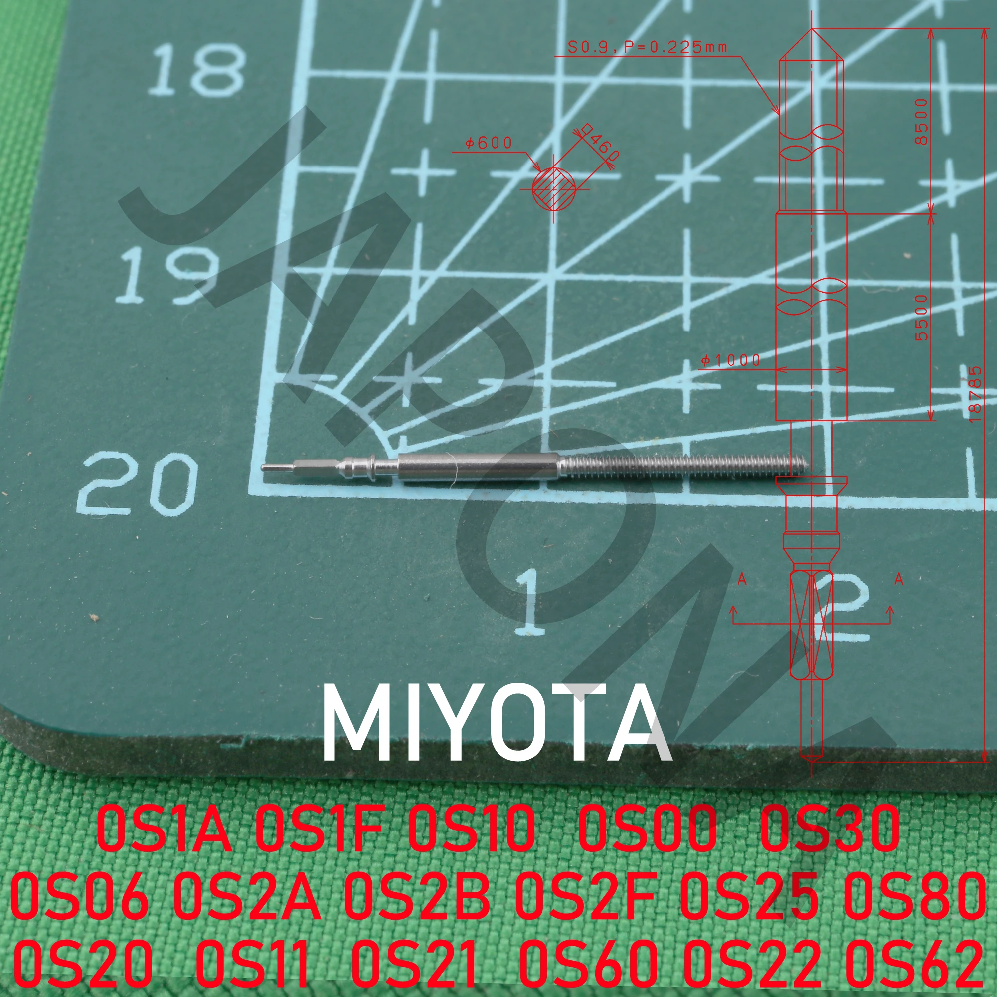 MIYOTA 0S stem 0S1A 0S1F 0S10 STEM 0S00 STEM 0S30 0S2A 0S2B 0S2F 0S25 0S80 0S20 STEM 0S11 0S21 STEM 0S60 0S22 0S62 MVOEMENT STEM