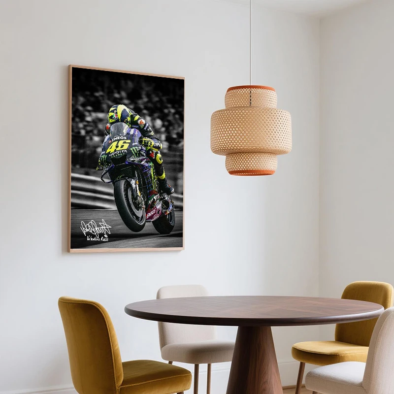 Famous Racers Motorcycle Racing Sports Celebrity Wall Art Canvas Painting Poster Wall Art Living Room Office Decor Cuadros